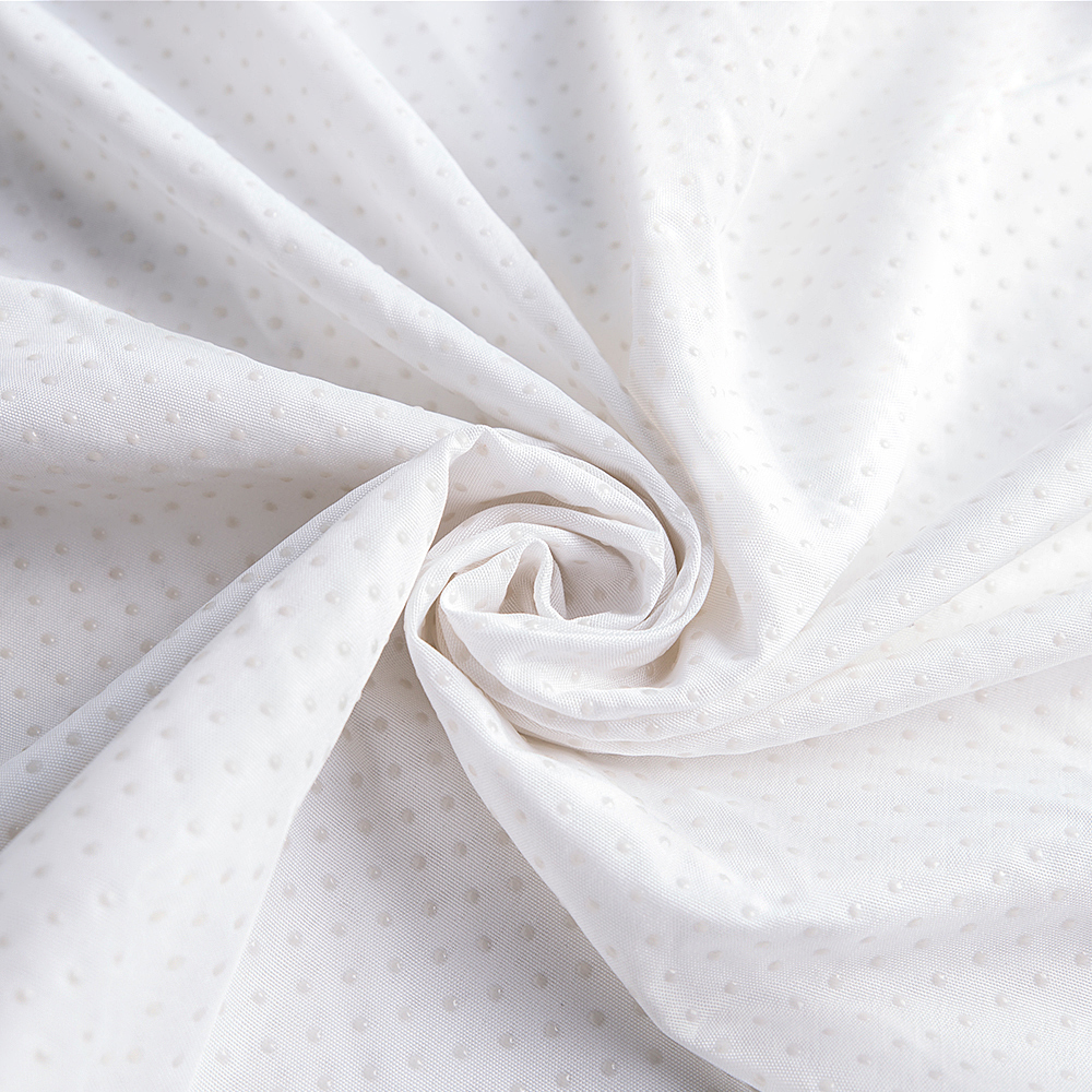 Factory direct sale 100% polyester microfiber anti-lapsing tincted drop plastic home textile text