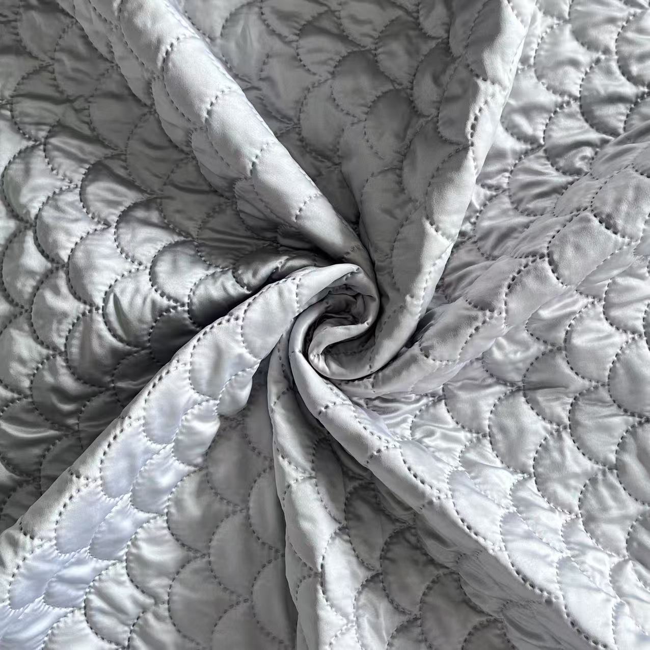 Ultrasonic Fabric Matte Satin Microfiber Fabric